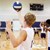Spieler:innen auf Volleyballfeld